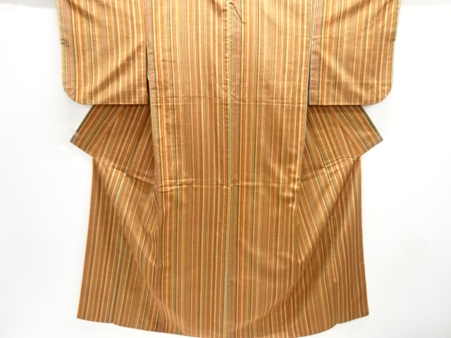 JAPANESE KIMONO / TSUMUGI / WOVEN STRIPE